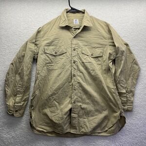Elbeco Shirt Adult 161/2 Brown Police Uniform cotton sanforized poplin Chore Fit